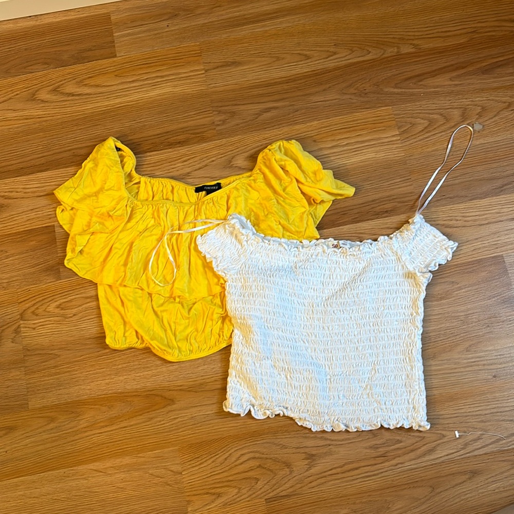 Crop tops sold together